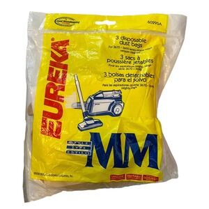 Pack of 3 Genuine Eureka Vacuum Dust Bags Disposable Style MM 60295A Cleaning
